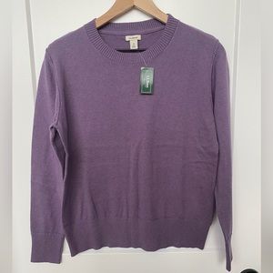 NWT LLBean XS crewneck sweater